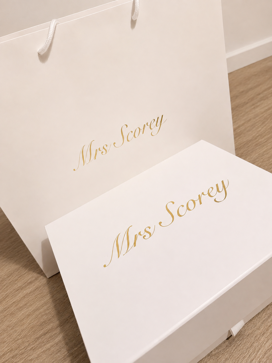 Matching His & Hers Keepsake Gift Bag and Box Set