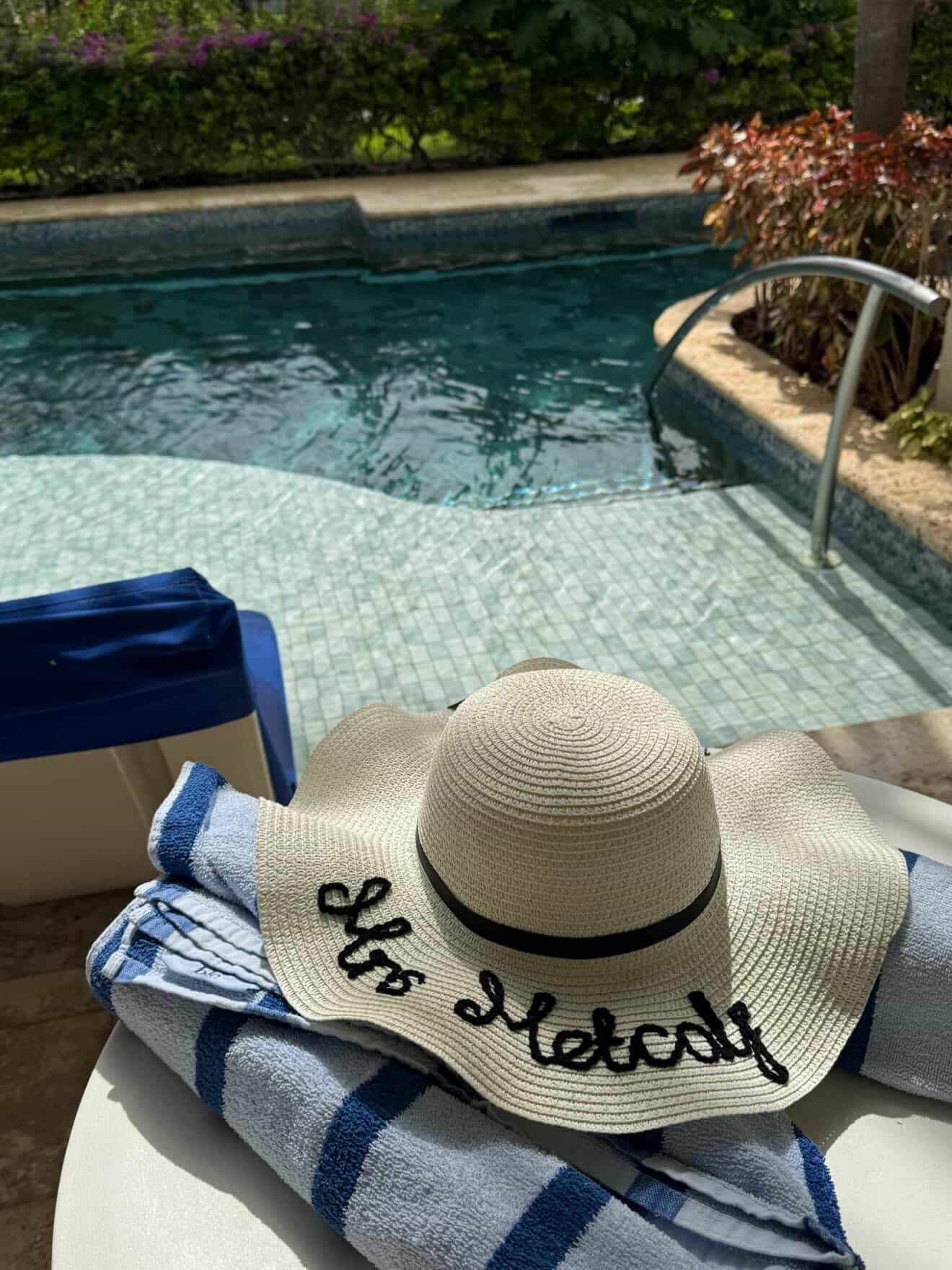 Personalised Bridal Sun Hat