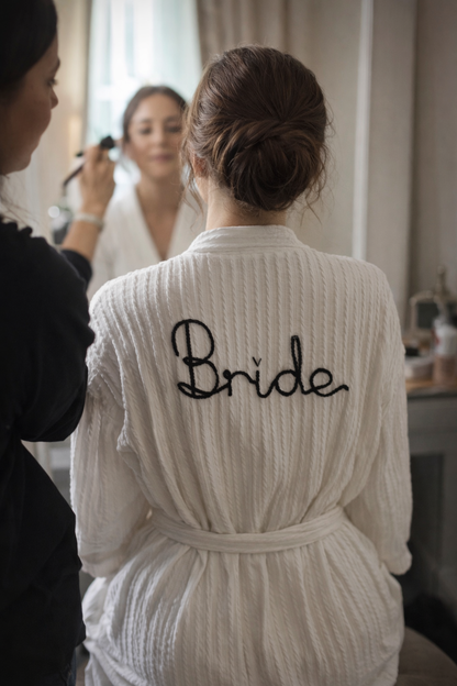 Hand-Embroidered Bridal/Bridal Party Robe
