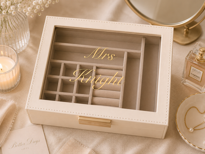 Personalised Bridal Jewellery Box
