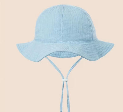 Hand-Embroidered Sun Hat 0-2 Years
