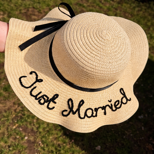 Personalised Bridal Sun Hat