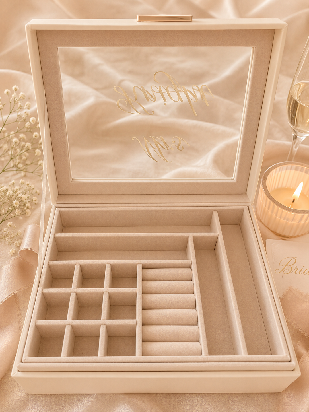 Personalised Bridal Jewellery Box