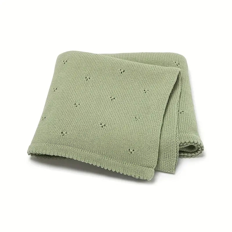 Hand-Embroidered Personalised Baby Name and Birth Month Flower Blanket