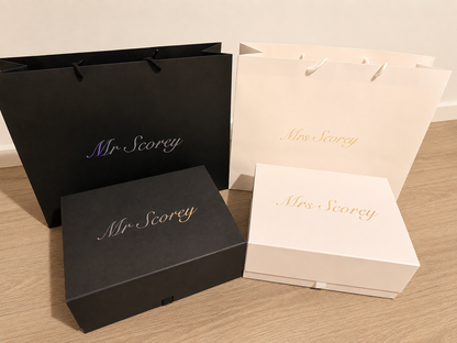 Matching His & Hers Keepsake Gift Bag and Box Set
