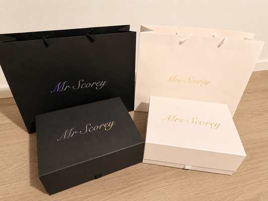 Matching His & Hers Keepsake Gift Bag and Box Set