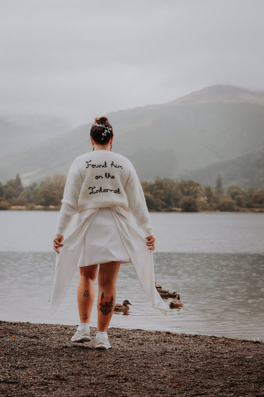 Found him on the Internet - Bridal Cardigan