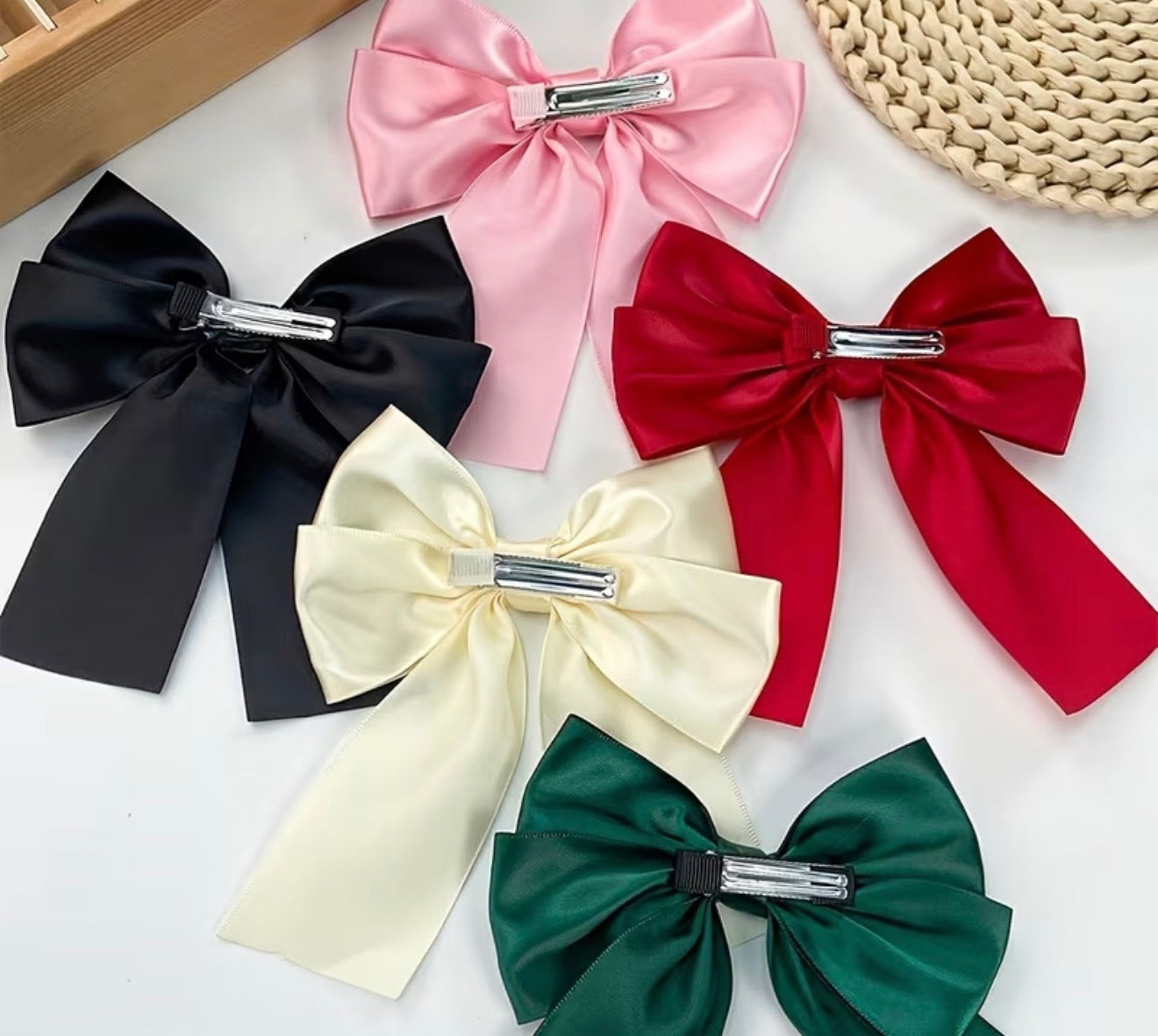 Personalised Bridal Hair Ribbon Clip | Wedding | Hen Party