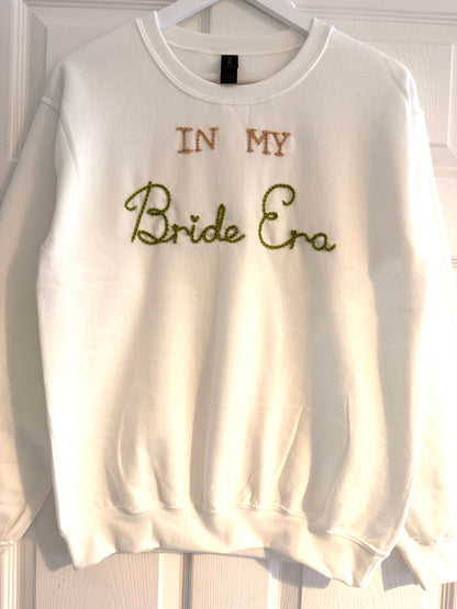 Hand Embroidered 'In My Bride Era' Jumper