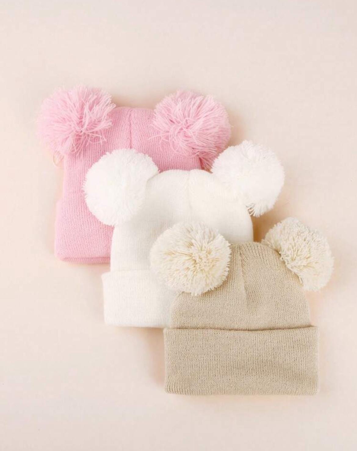 Personalised Hand Embroidered Winter Hat | Bobble Hat | Beanie | 0-3 Years