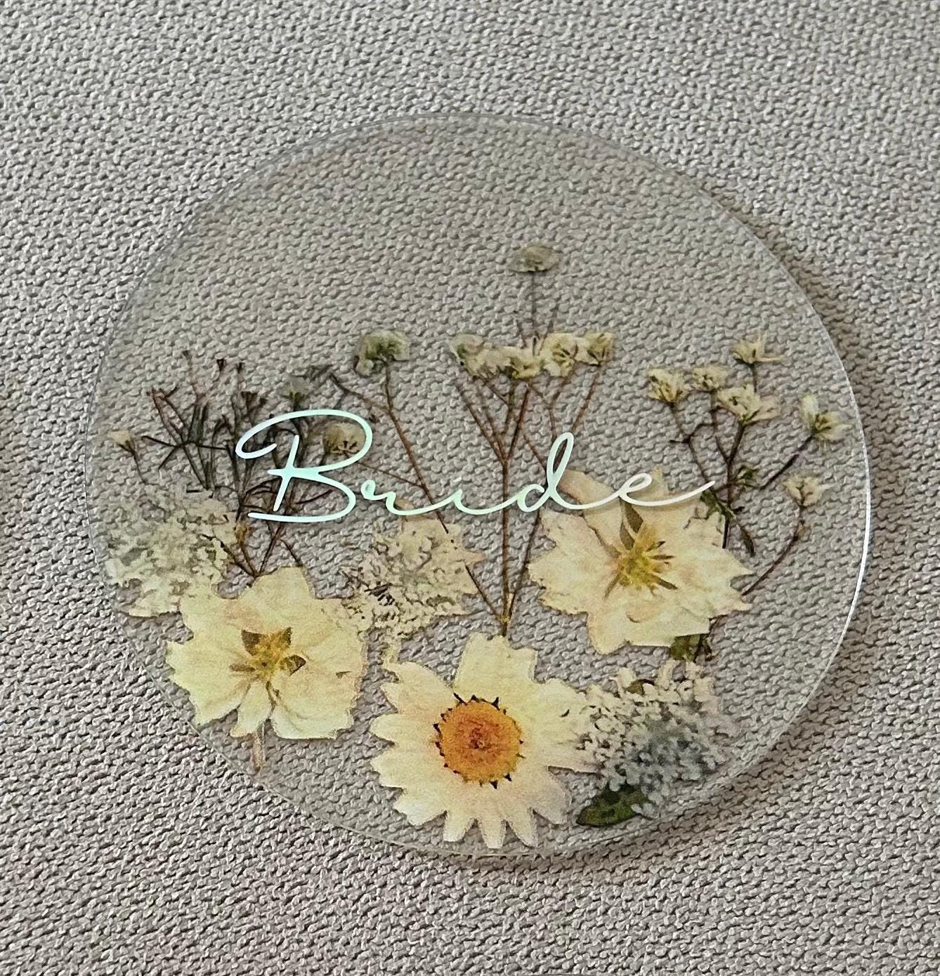 Personalised Name Placement Coasters for Weddings/Events/Birthdays