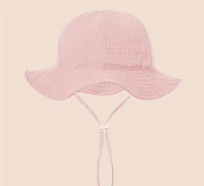 Hand-Embroidered Sun Hat 0-2 Years